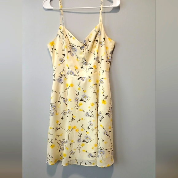Modcloth Floral Midi Dress Pockets Womens Medium Fairy Cottagecore Y2K Babydoll - Picture 1 of 8
